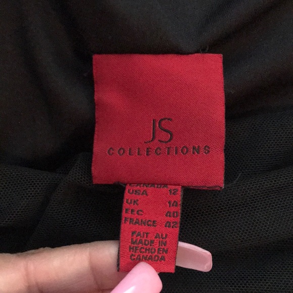 🖤 JS COLLECTION Black Rushed Top - Picture 6 of 6